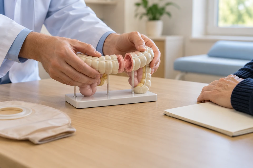 Stoma kapatılması öncesi bağırsak devamlılığının model üzerinde değerlendirilmesi