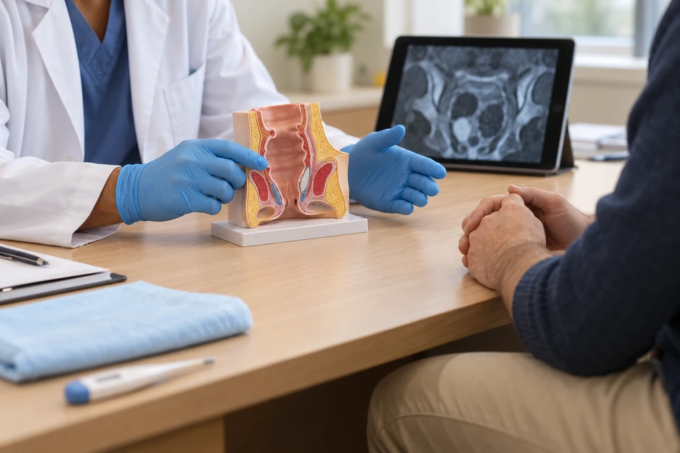 Anal apse yakınmaları için klinik değerlendirme hazırlığı