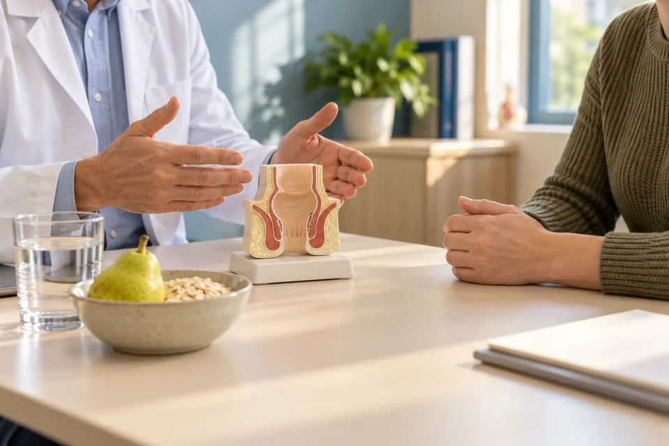 Discussing assessment and everyday habits for anal fissure