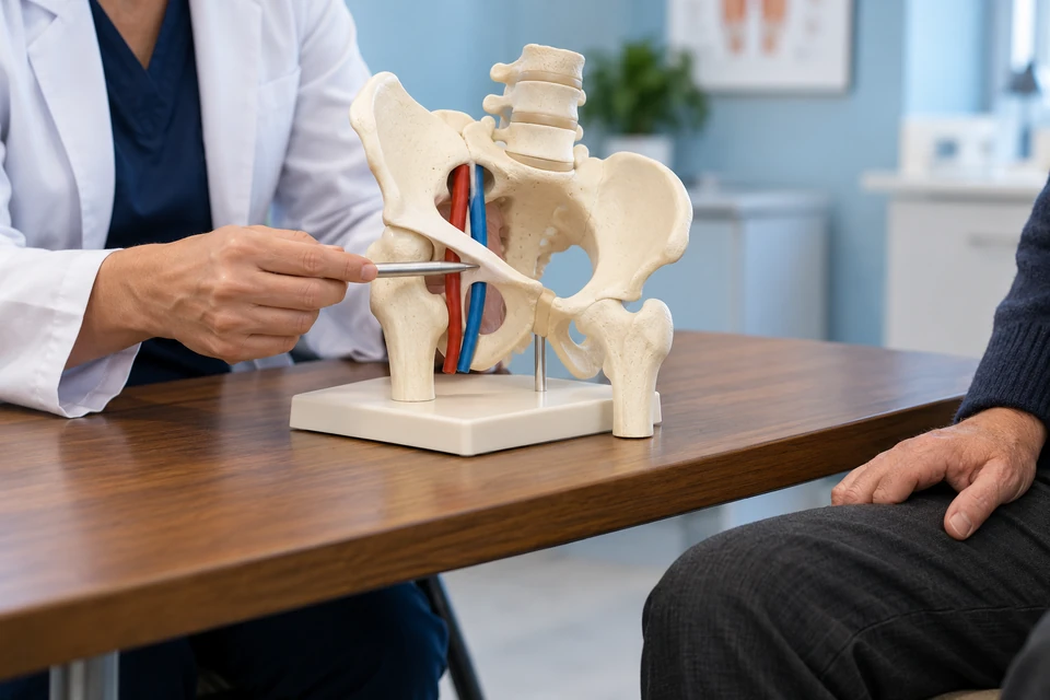 Femoral fıtık için pelvis ve damar modelinin değerlendirilmesi