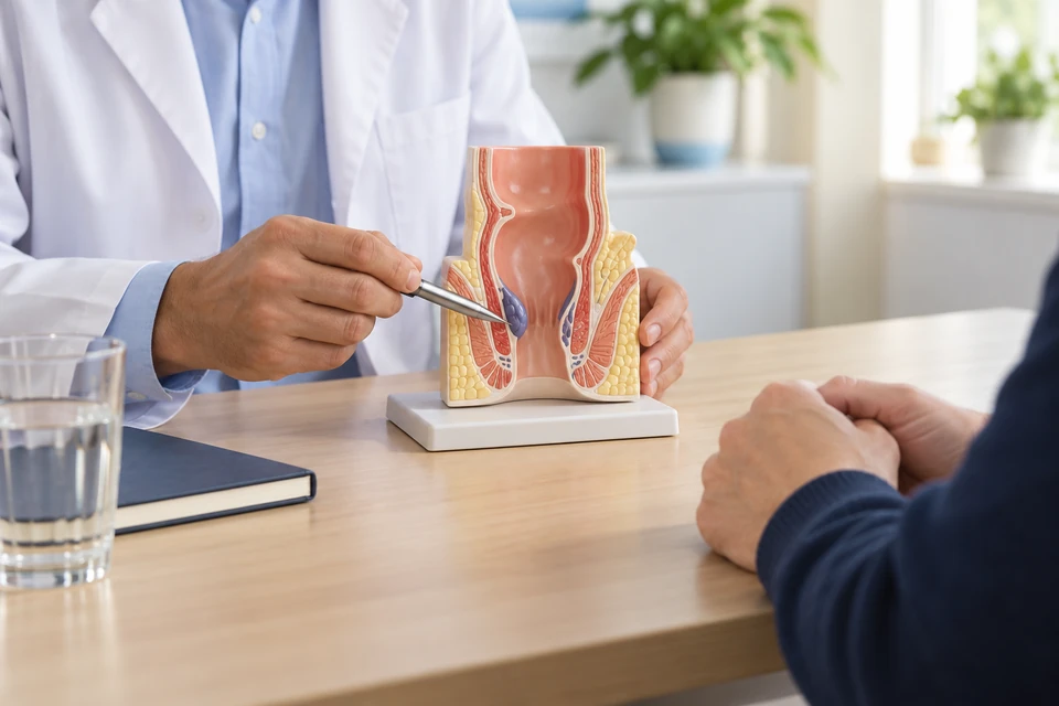 Hemoroid yakınmaları için model eşliğinde hasta görüşmesi
